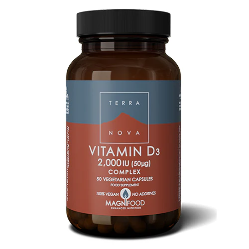 Terranova Vitamin D3 2000 IU | 50 kapsler