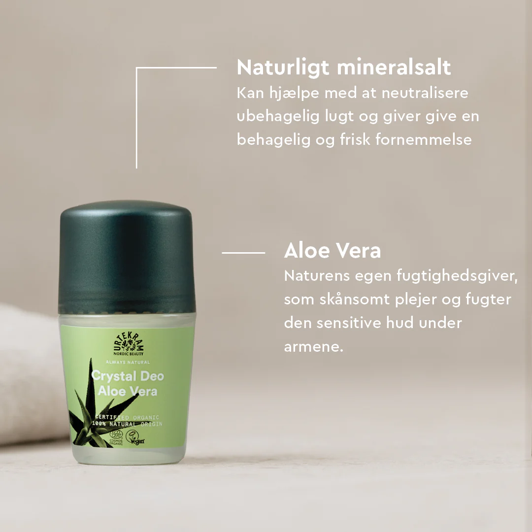 Urtekram Deo Crystal Roll On Aloe Vera | 50 ml - Image 4