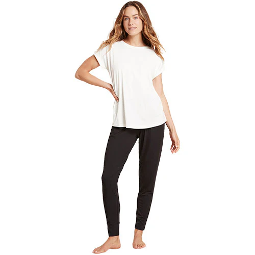 Boody Downtime Lounge Top Hvid | Str. S