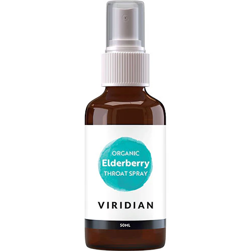 Viridian Nutrition Elderberry Throat Spray (Halsspray) Økologisk | 50 ml