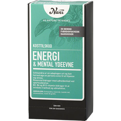 Nani Energi/mental Ydeevne Kurpakke | 30 breve