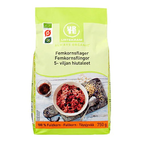Urtekram Femkornsflager Økologisk | 750 g