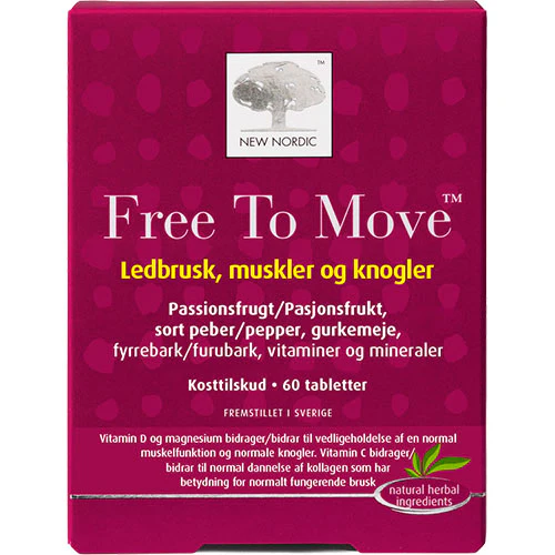 New Nordic Free To Move | 60 tabletter