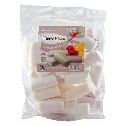 Hjerte Bjørn Frugt Marshmallows Økologisk | 100 g