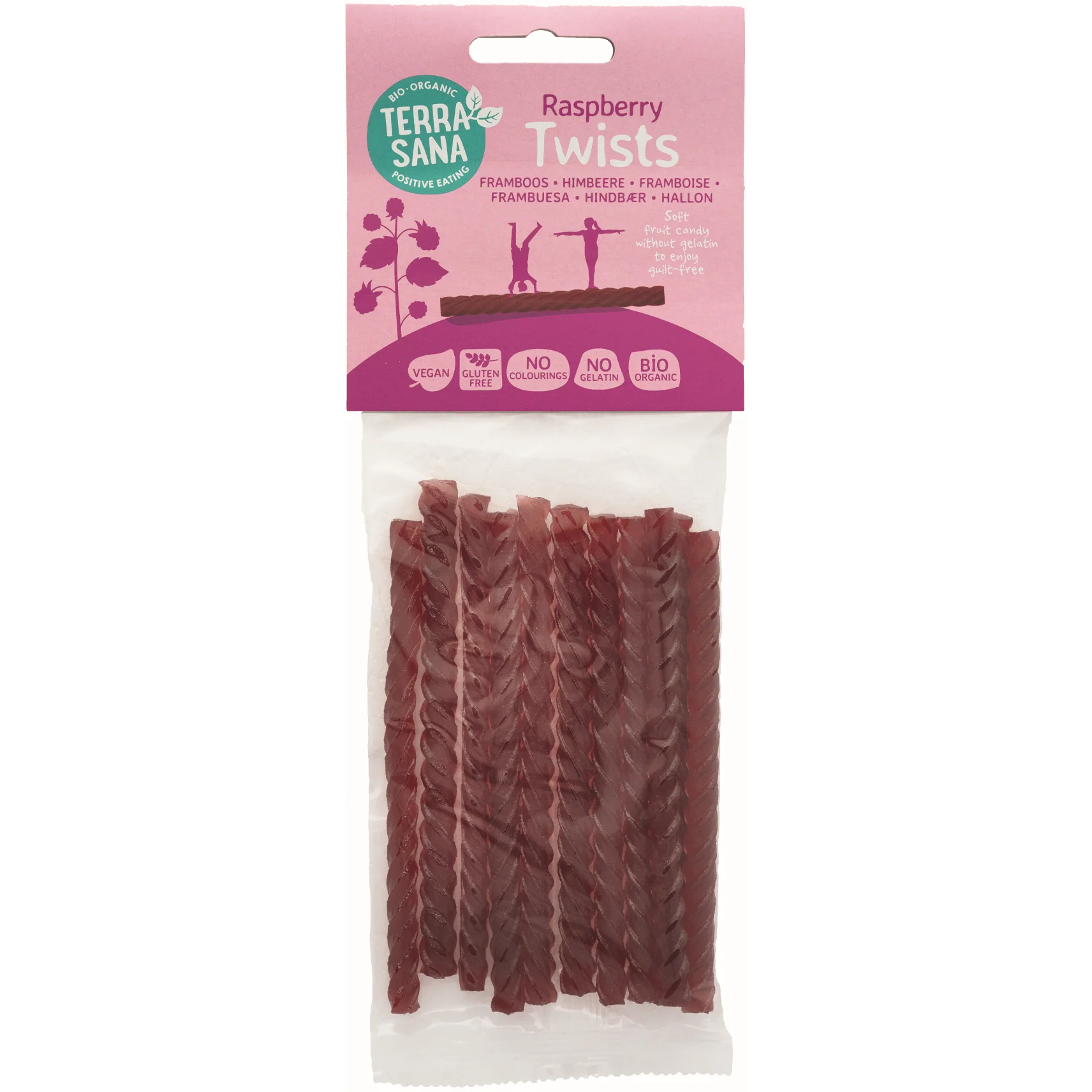 Terrasana Frugtstænger Twist Hindbær Økologisk | 75 g