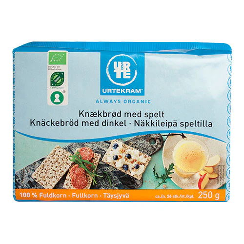Urtekram Fuldkornsknækbrød M. Spelt Økologisk | 250 g