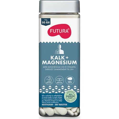 Futura Kalk Mag +D (50+) | 300 tabletter