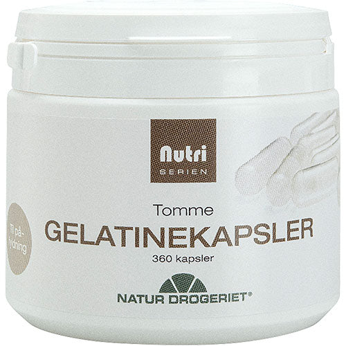 Natur-Drogeriet Gelatine Kapsler Tomme | 360 kapsler