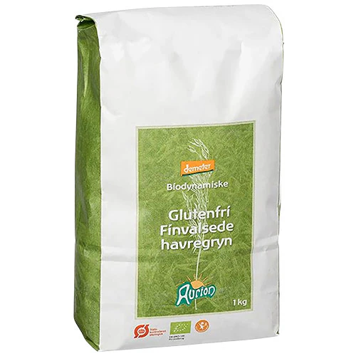 Aurion Glutenfri Havregryn Fine Økologisk Demeter | 1 kg