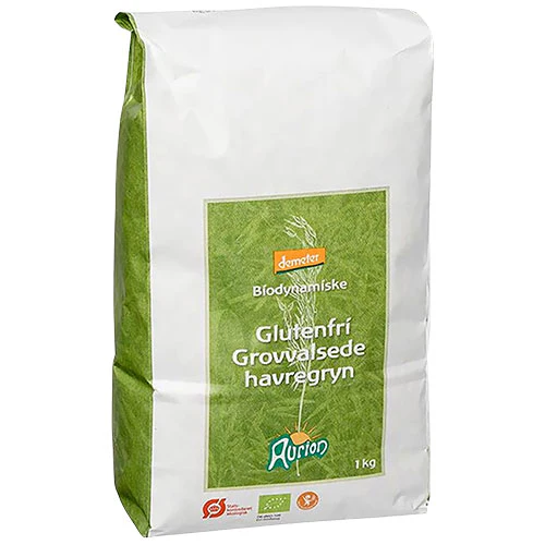 Aurion Glutenfri Havregryn Grove Økologisk Demeter | 1 kg