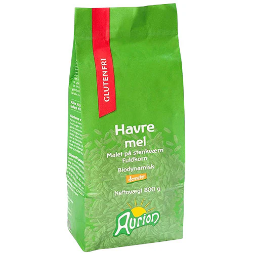 Aurion Glutenfri Havremel Økologisk Demeter | 800 g