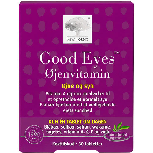 New Nordic Good Eyes Øjenvitamin | 30 tabletter