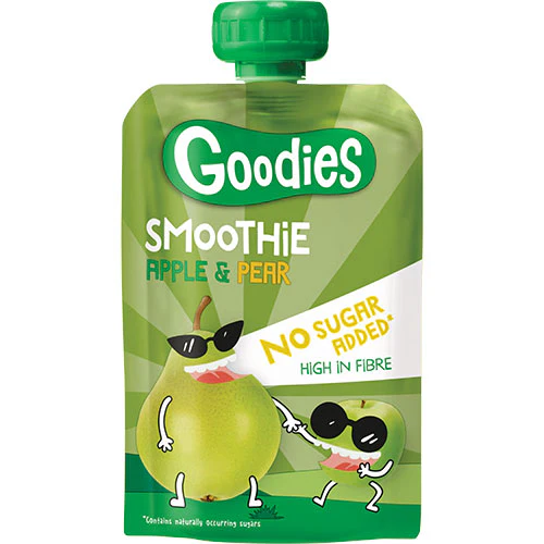 Goodies Smoothie Klemmepose | Pære & Æble