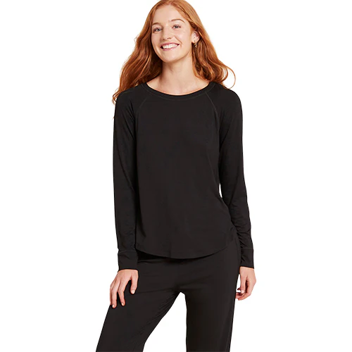 Boody Goodnight Raglan Sleep Top Black | Str. M