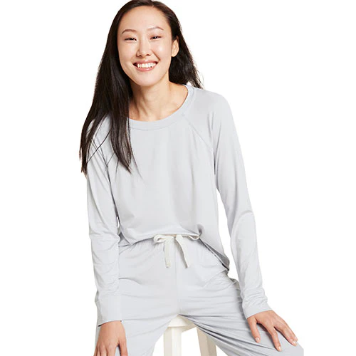 Boody Goodnight Raglan Sleep Top Dove | Str. S