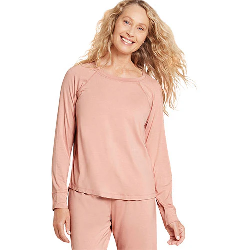 Boody Goodnight Raglan Sleep Top Dusty Pink | Str. Xs
