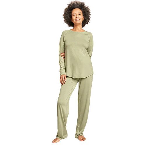 Boody Goodnight Raglan Sleep Top Sage | Str. L