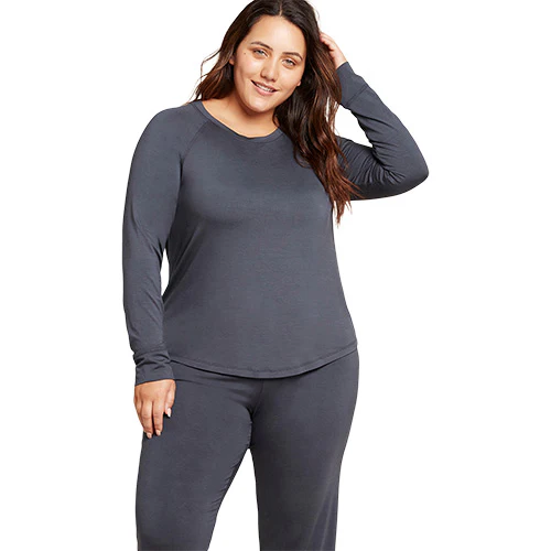 Boody Goodnight Raglan Sleep Top Storm | Str. S