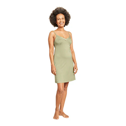 Boody Goodnight Slip Sleep Dress Sage | Str. M