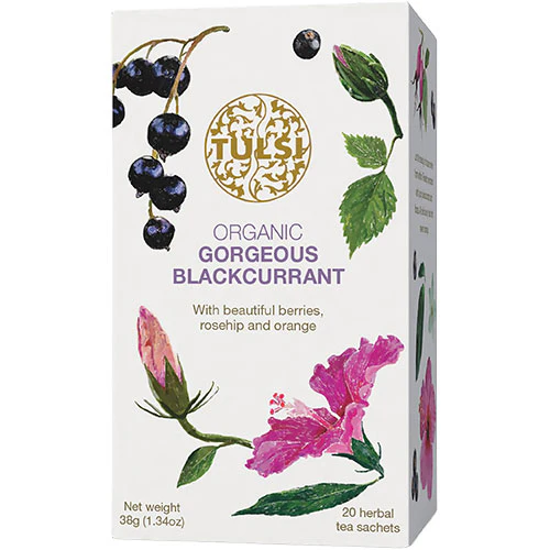 Tulsi Gorgeous Blackcurrant Te Økologisk | 20 breve