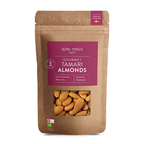 Guru Snack Gourmet Tamari Mandler Økologisk | 100 g