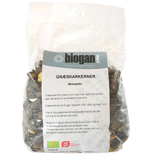 Biogan Økologiske Græskarkerner | 500 g