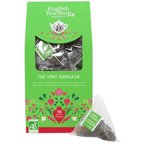 English Tea Shop Green Tea & Pommegranate Økologisk | 15 breve