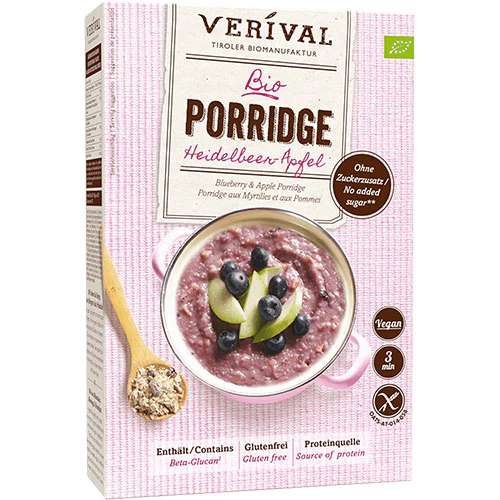Verival Grød - Blåbær-æble Økologisk | 350 g