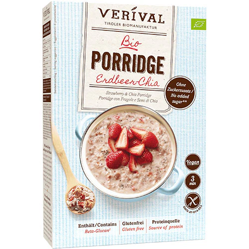 Verival Grød - Jordbær-chia Økologisk | 350 g