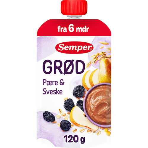 Semper Grød Med Pære Og Sveske Fra 6 Mdr. | 120 g