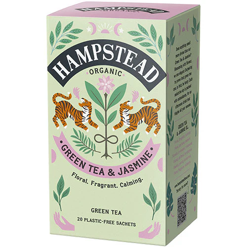 Hampstead Tea Grøn Te & Jasmin Økologisk | 20 breve