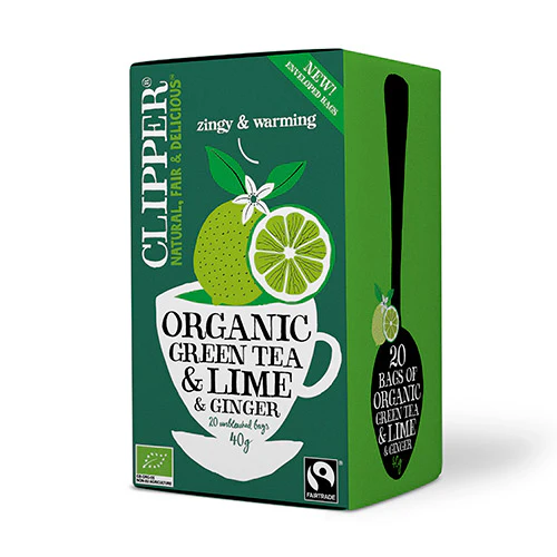 Clipper Grøn Te M. Lime & Ingefær Økologisk | 20 breve