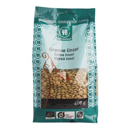 Urtekram Grønne Linser Økologisk | 400 g