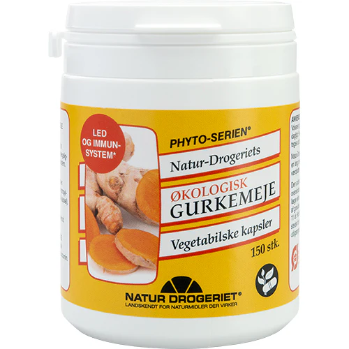 Natur-Drogeriet Gurkemeje Kapsler Økologisk | 150 kapsler