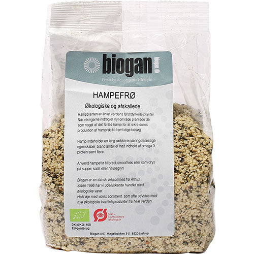 Biogan Økologiske Hampefrø Afskallede | 400 g