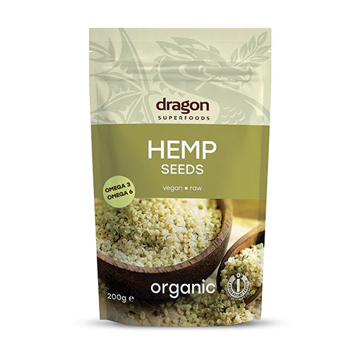 Dragon Superfoods Hampefrø Afskallede Økologisk | 200 g