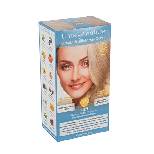 Tints of Nature Permanent Hårfarve | Naturlig Platina Blond 10N