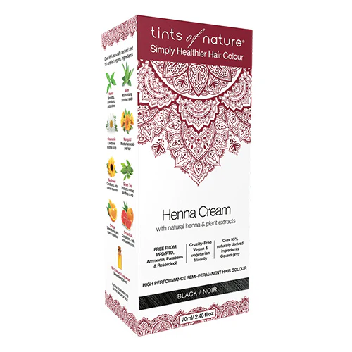 Tints of Nature Henna Hårfarve Creme | Sort