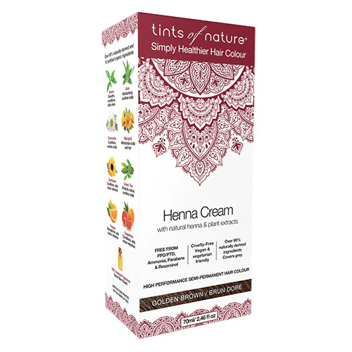 Tints of nature Henna Hårfarve Creme | Golden Brown