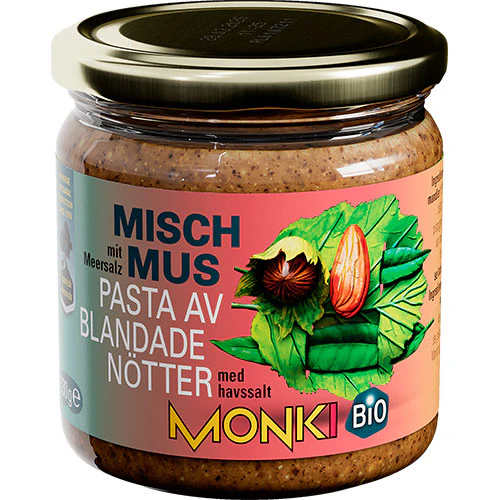 Monki Hasselnød, Mandelsmør Økologisk | 330 g