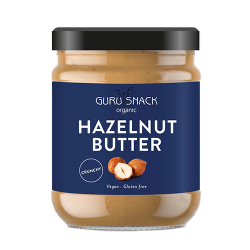 Guru Snack Hasselnøddesmør Crunchy Økologisk | 250 g
