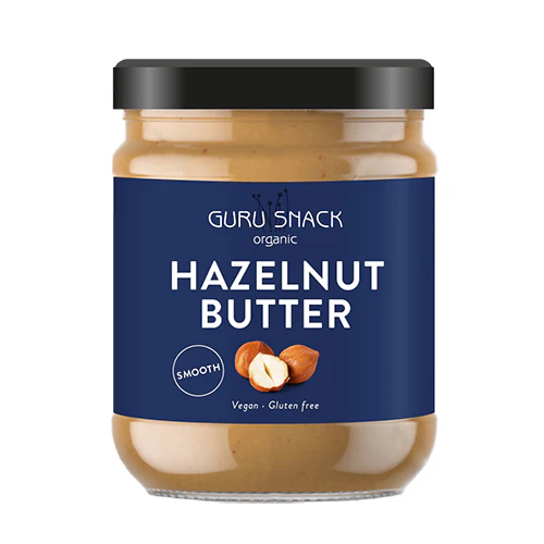 Guru Snack Hasselnøddesmør Smooth Økologisk | 250 g