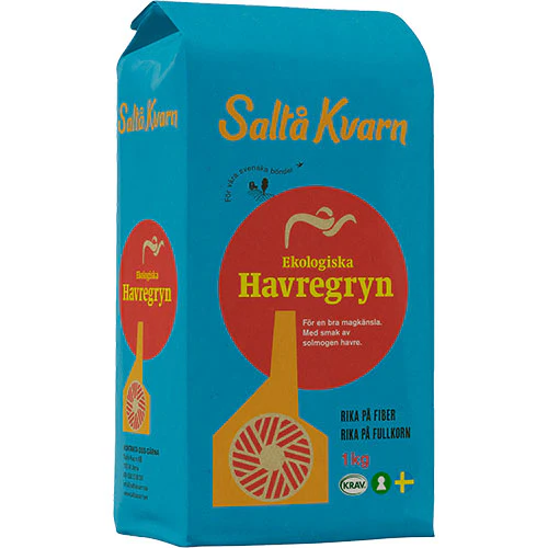 Saltå kvarn Saltå Kvarn Havregryn Grov Økologisk | 1 kg