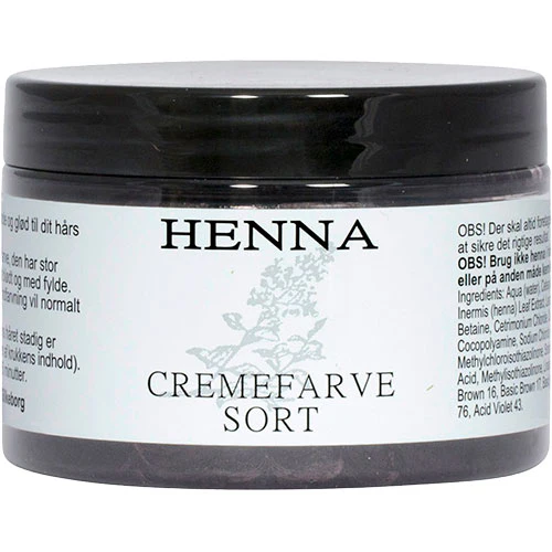 Henna Hårfarve Creme | Sort