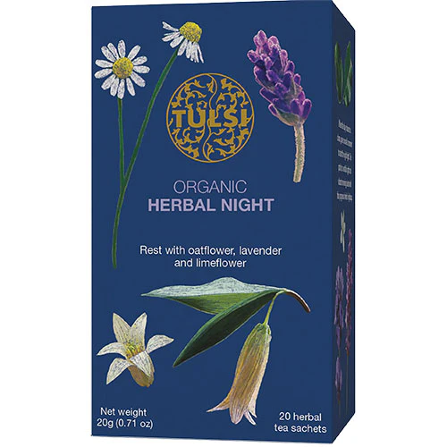 Tulsi Herbal Night Te Økologisk | 20 breve