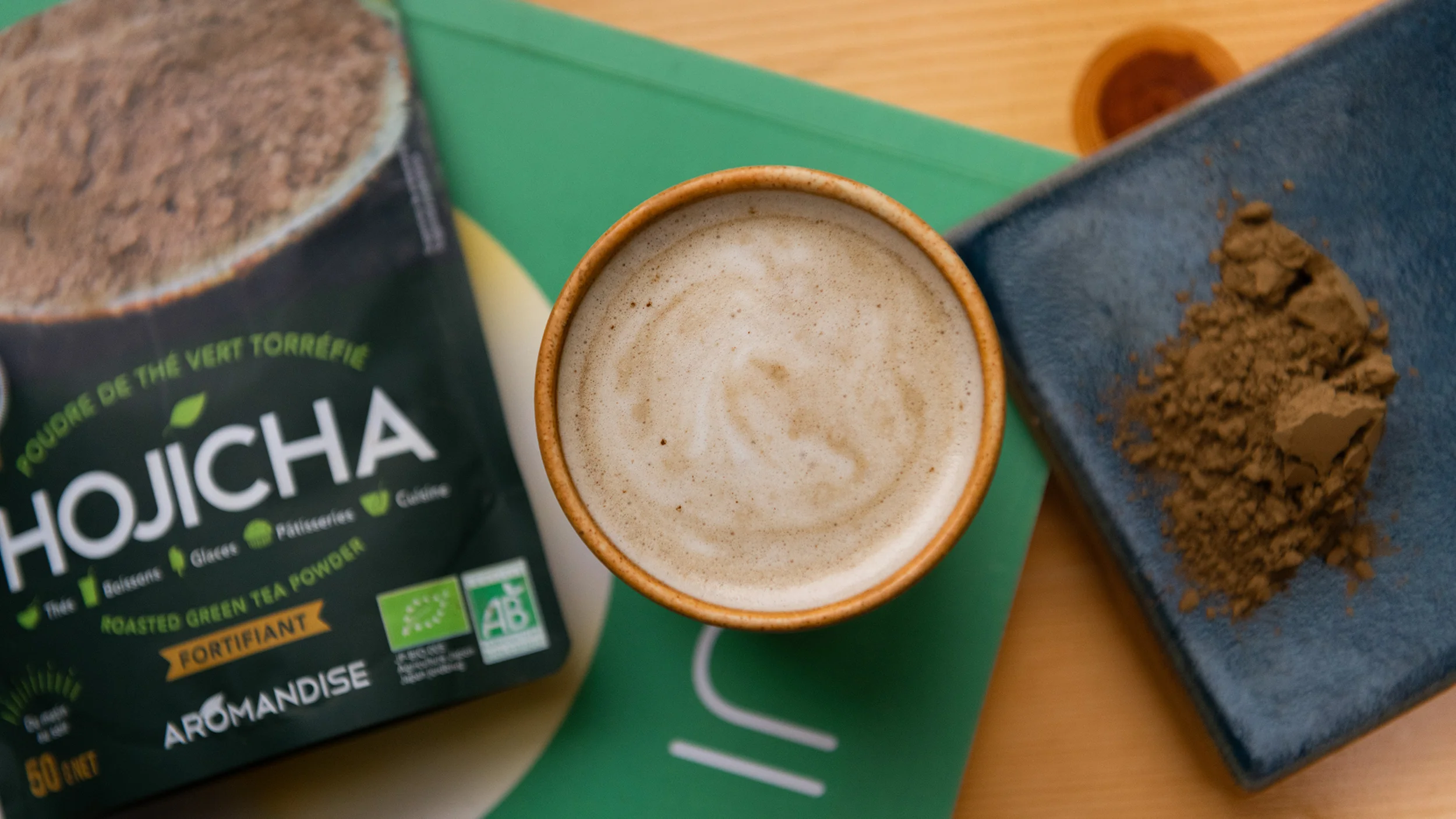 Aromandise Hojicha gøn te pulver Økologisk | 50 g - Image 2