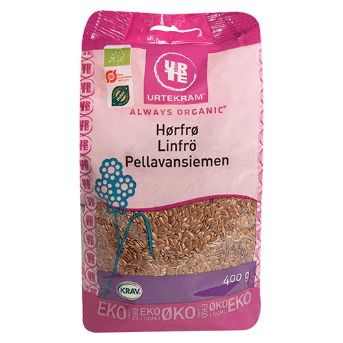 Urtekram Hørfrø Brune Økologisk | 400 g