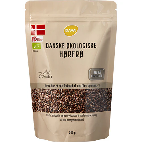 DAVA Hørfrø Økologisk | 300 g