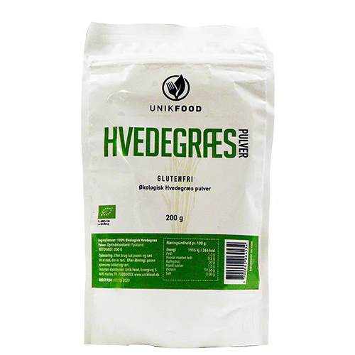 Unikfood Hvedegræs Pulver Økologisk | 200 g