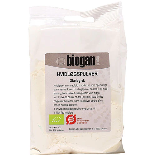 Biogan Økologisk Hvidløgspulver | 100 g